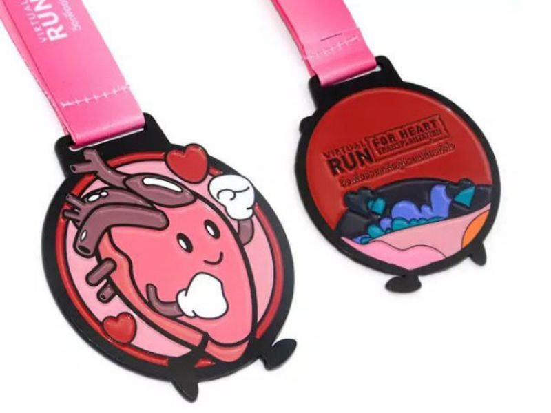 Custom Sport medal with Ribbons factory Direct sale