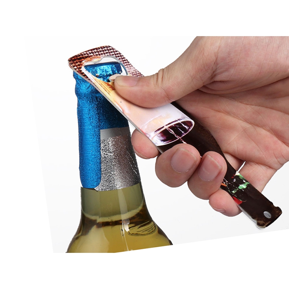 Personalized Design Sublimation Blank Soke Bottle Shape Bottle Opener