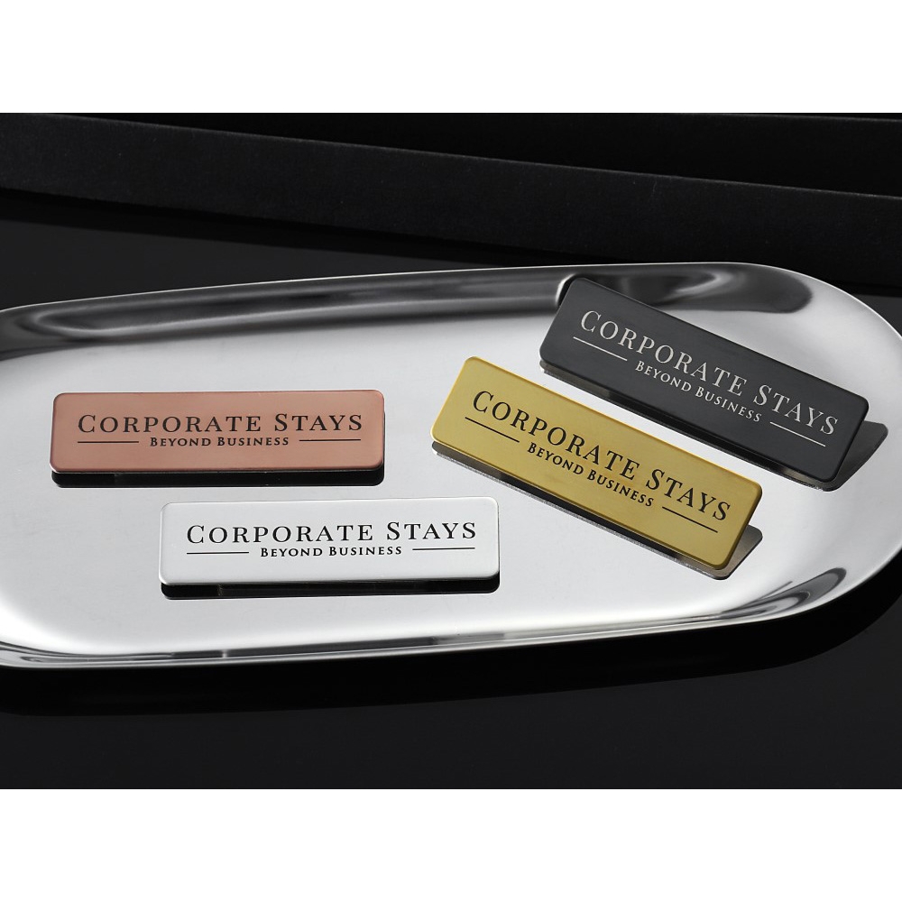 Custom Engrave Metal Employee Magnetic Name tag